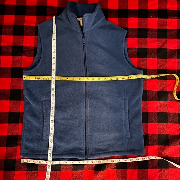 WOOLRICH Blue Fleece Full Zip Vest Women’s M - Picture 9 of 9